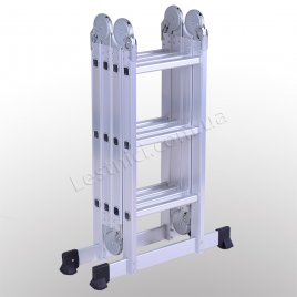 Лестница-трансформер профессиональная 3 × 4 (усиленная, алюминиевая)