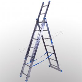 Лестница TUBESCA StarLine S+ трехсекционная раскладная 3 × 7 (алюминиевая, универсальная)